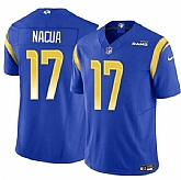 Men & Women & Youth Los Angeles Rams #17 Puka Nacua Blue 2023 F.U.S.E. Vapor Untouchable Jersey,baseball caps,new era cap wholesale,wholesale hats